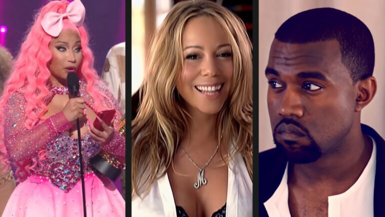 Nicki Minaj Thanks Rivals Kanye West + Mariah Carey During VMA Speech