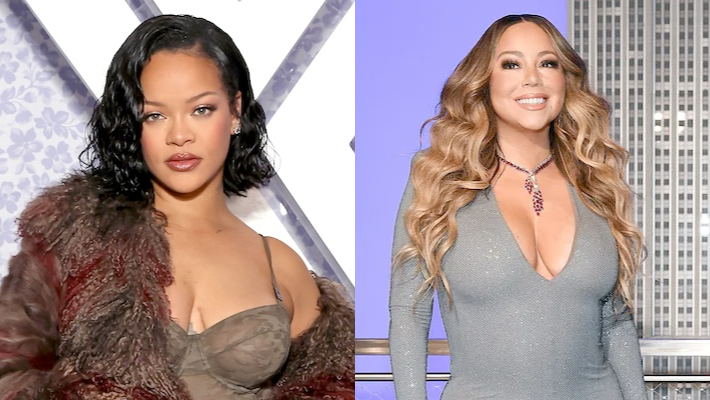 Rihanna Gets Her Boob Signed By Mariah Carey: Video