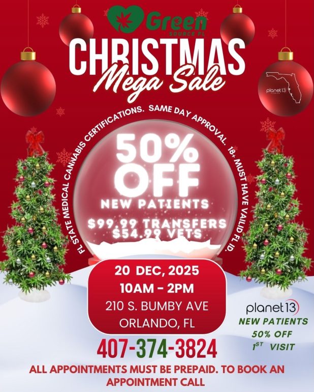 **Christmas Mega Sale!** 
Green Source FL is bringing the holiday cheer with HUG…