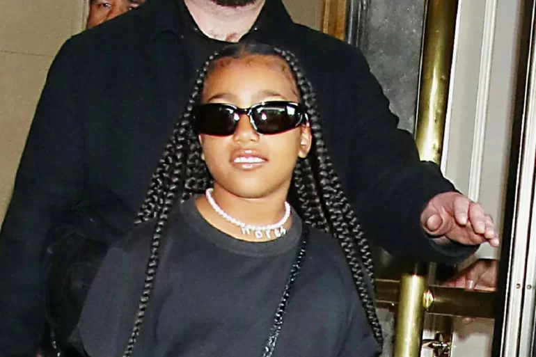 North West Hits IG In K Sneakers & New Diamond Grillz Despite Kanye’s Protests